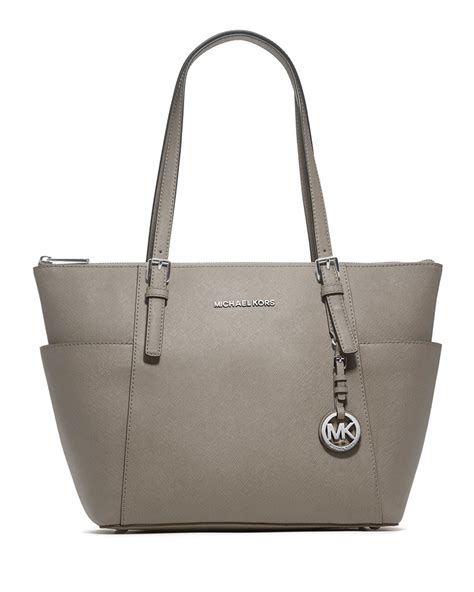 grey michael kors handbag|Michael Kors grey tote bag.